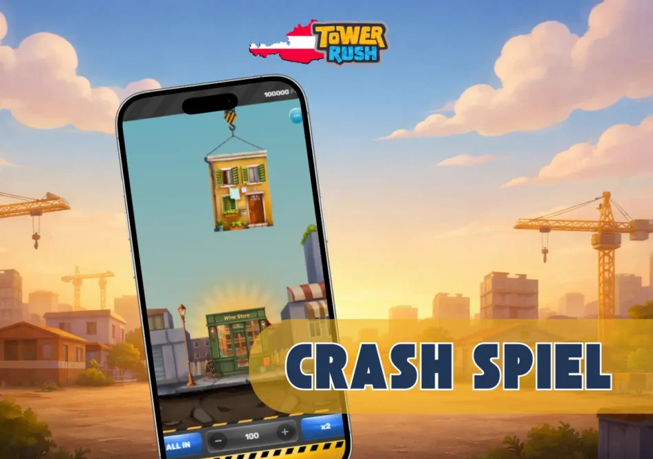 Tower Rush Crash-Spiel mit Turmbau-Mechanik
